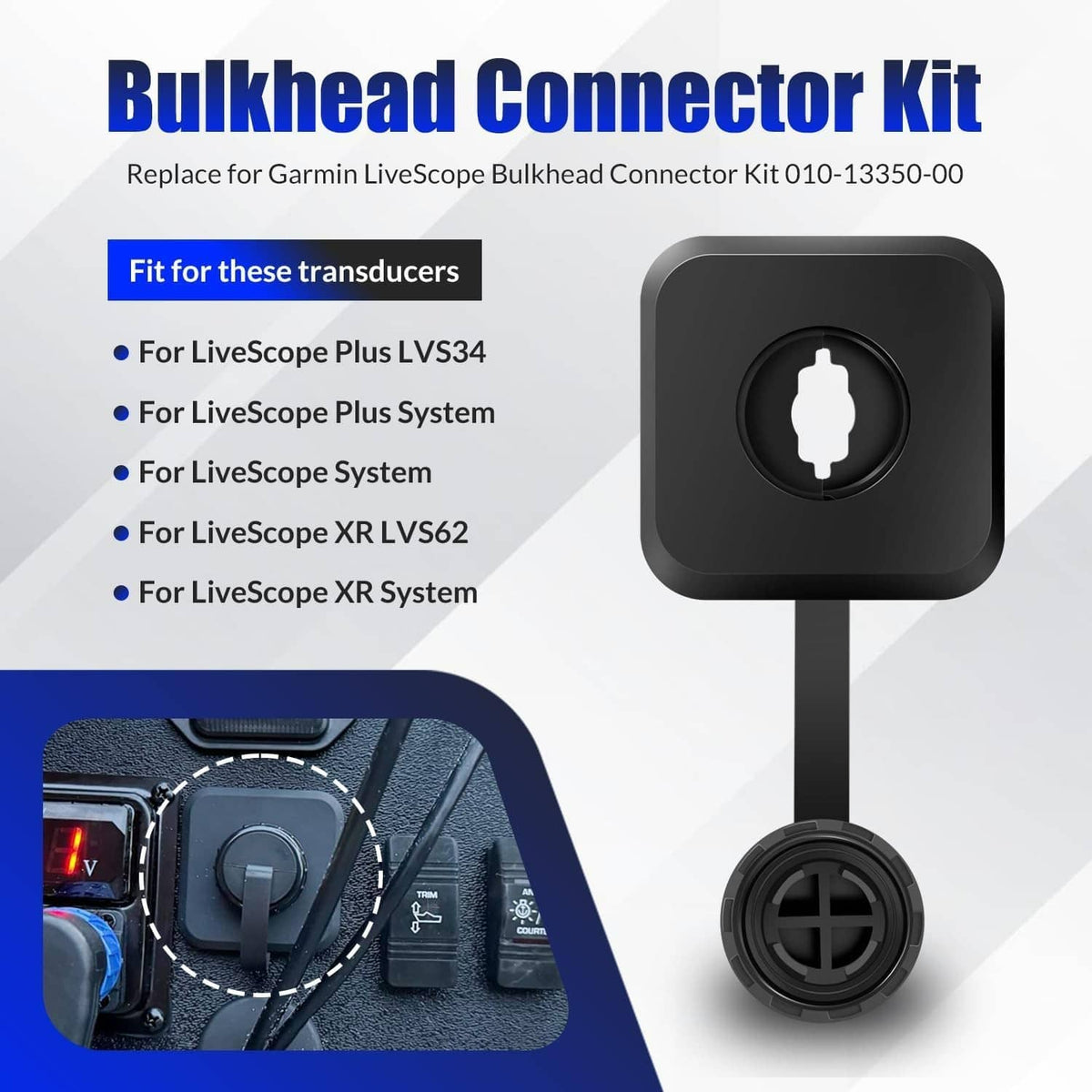 Solidspare Bulkhead Connector Kit Quick Connect/Disconnect, for LiveScope 010-13350-00