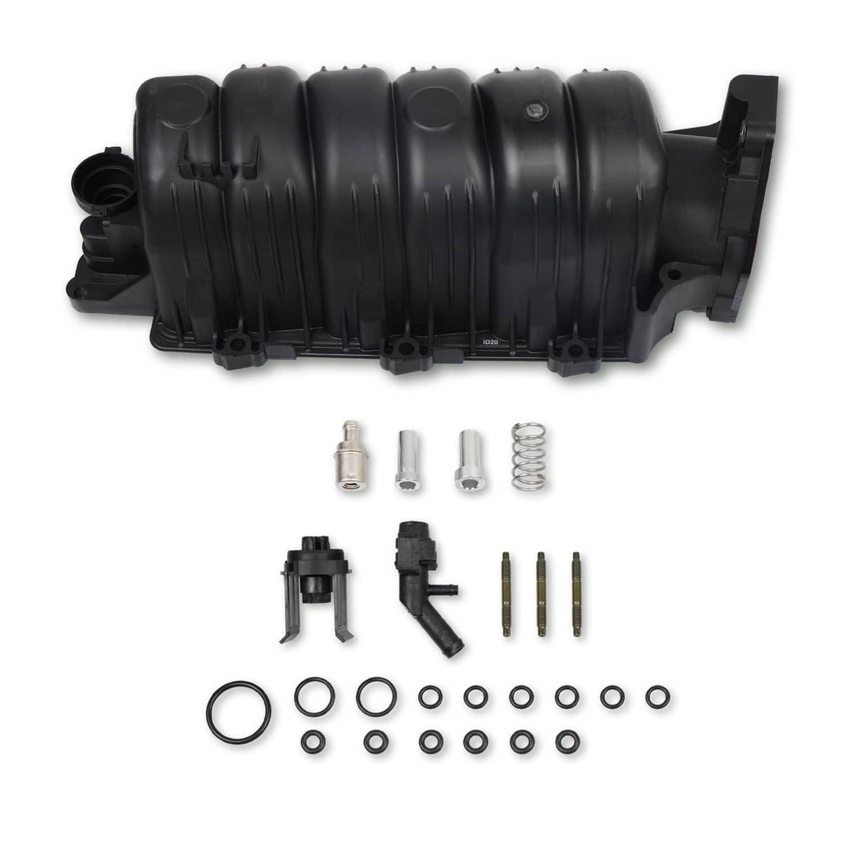 Solidspare Black Upper Intake Manifold + Gasket for 1995-2005 Chevy Buick Olds 3800 3.8L V6