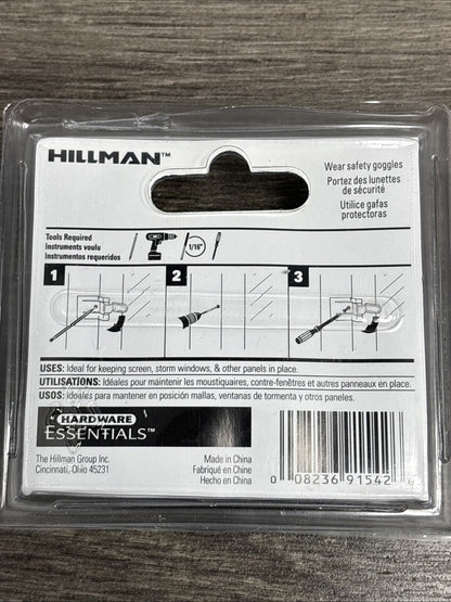 6 Window Screen Snap Fasteners by Hillman Group Co. #852057