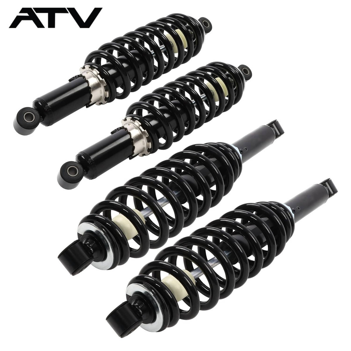 Solidspare Full Front &Rear Shock Set For John Deere Gator XUV 590E 590I AUC12197 AUC12198