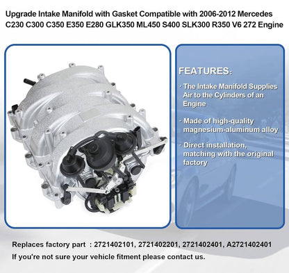 Solidspare Intake Manifold Assembly for Mercedes-Benz C280 E350 CLK350 GLK350 SLK350 ML350