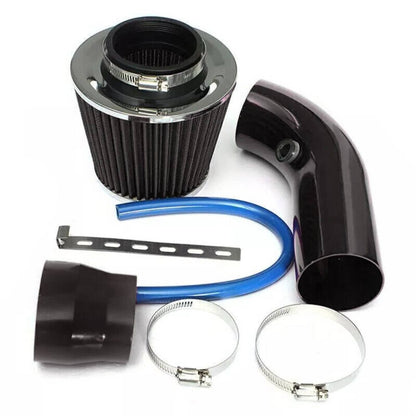 Solidspare Automotive 3" Universal Cold Air Intake Kit Induction Flow Pipe Kit Aluminium