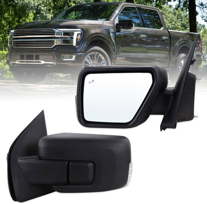 Solidspare New Pair Mirror Turn Signal Temp Sensor Puddle Light For 2021-24 Ford F-150 F150