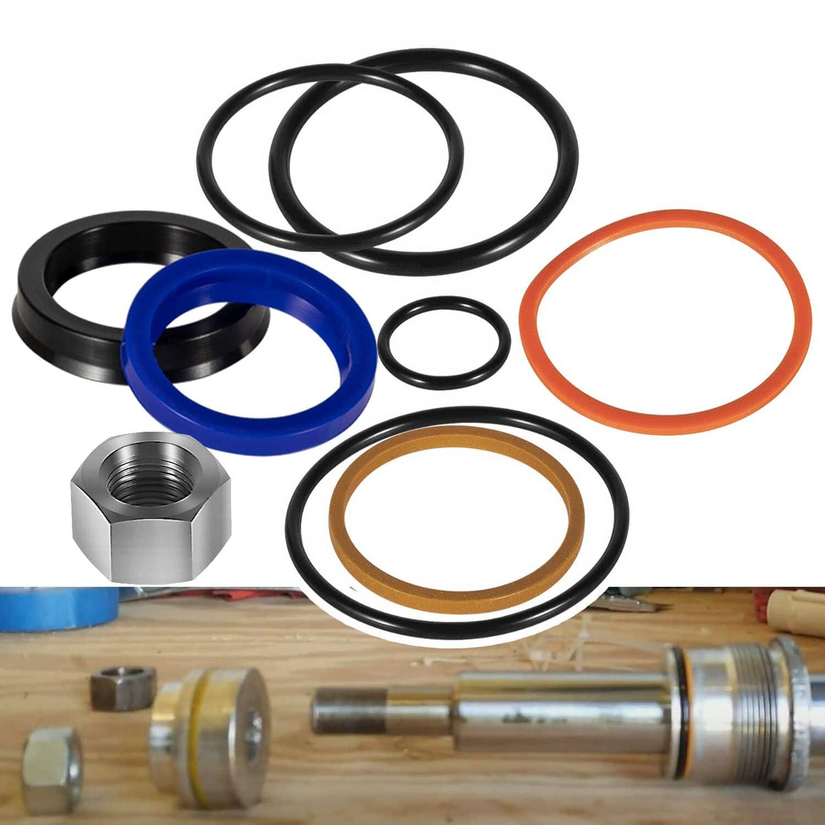Solid Spare 6803329 Hydraulic Lift Cylinder Seals Kit for Bobcat 444 500 520 642 643 742 743