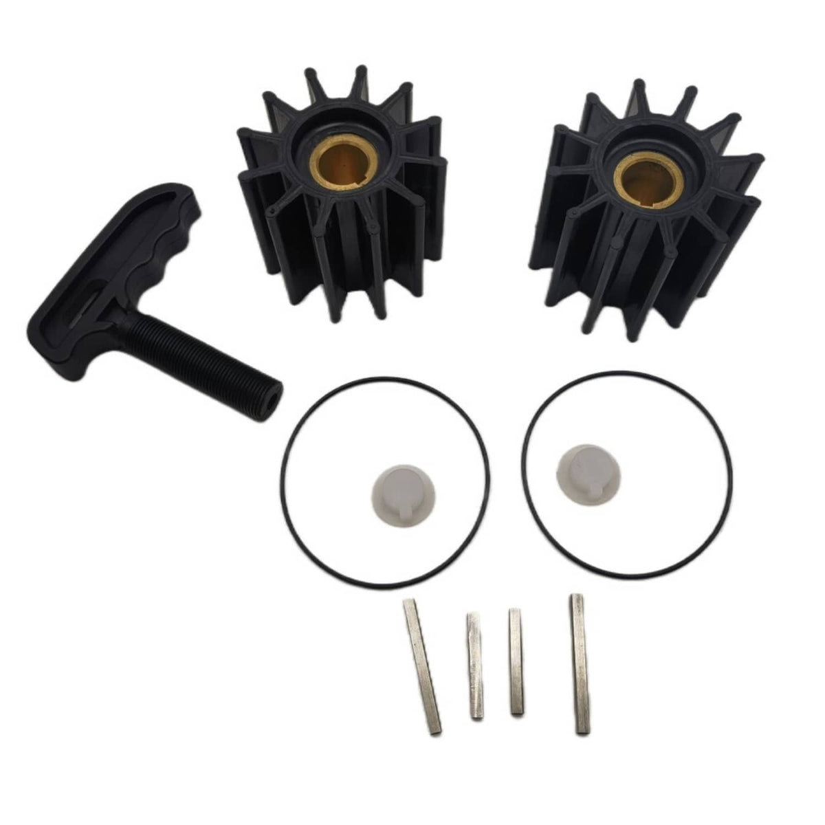 Solid Spare 2Set Sherwood Cummins Caterpillar Jabsco Impeller Replace: 17000K 3802444 1W5664