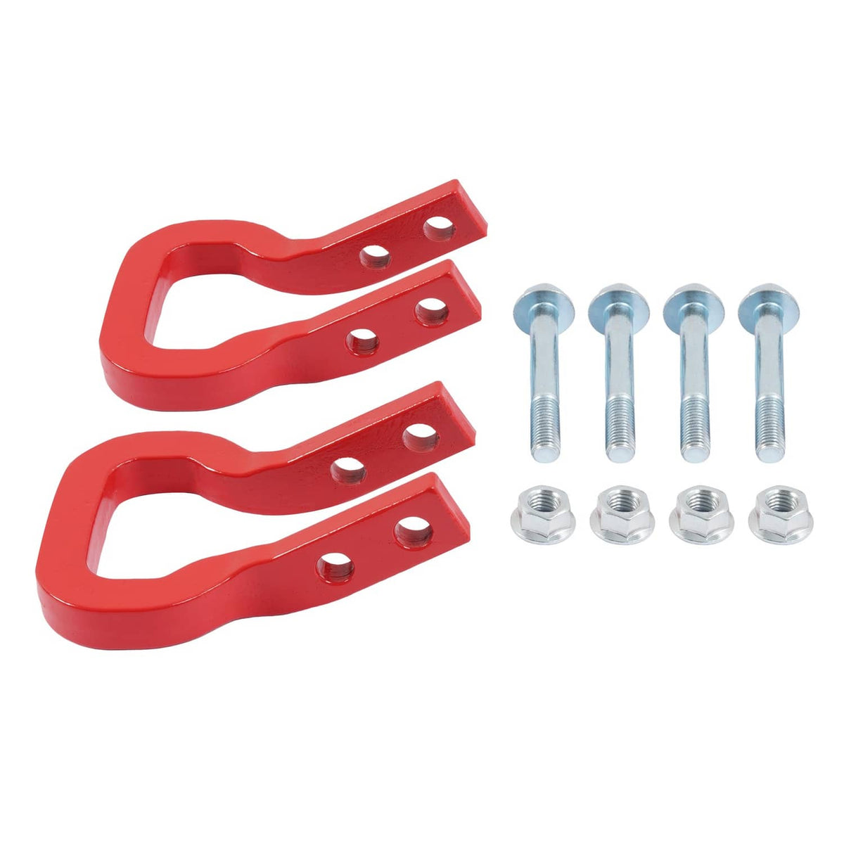 Solid Spare Pair Red Tow Hook Kit 85137122 For Chevrolet Colorado 23-24 26 GMC Canyon 23-26