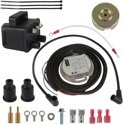 Solidspare Single Fire Programmable Ignition Kit For 1970-03 Harley-Davidson Big Twin Evo