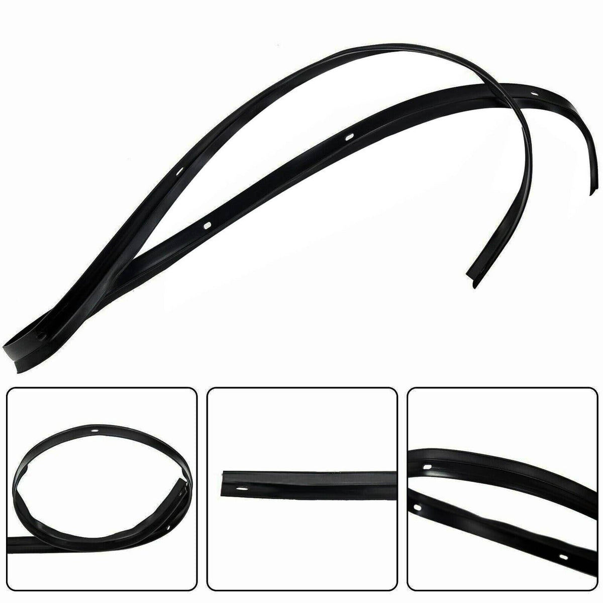 Solid Spare For 2008-2022 Dodge Challenger Engine Hood Bumper Weatherstrip Seal w/ 12*Rivet
