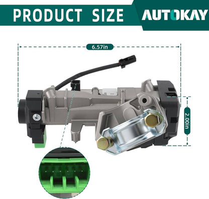 Solidspare New Ignition Switch Cylinder Lock Auto Trans For 2003-2007 Honda Accord w/ 2Keys