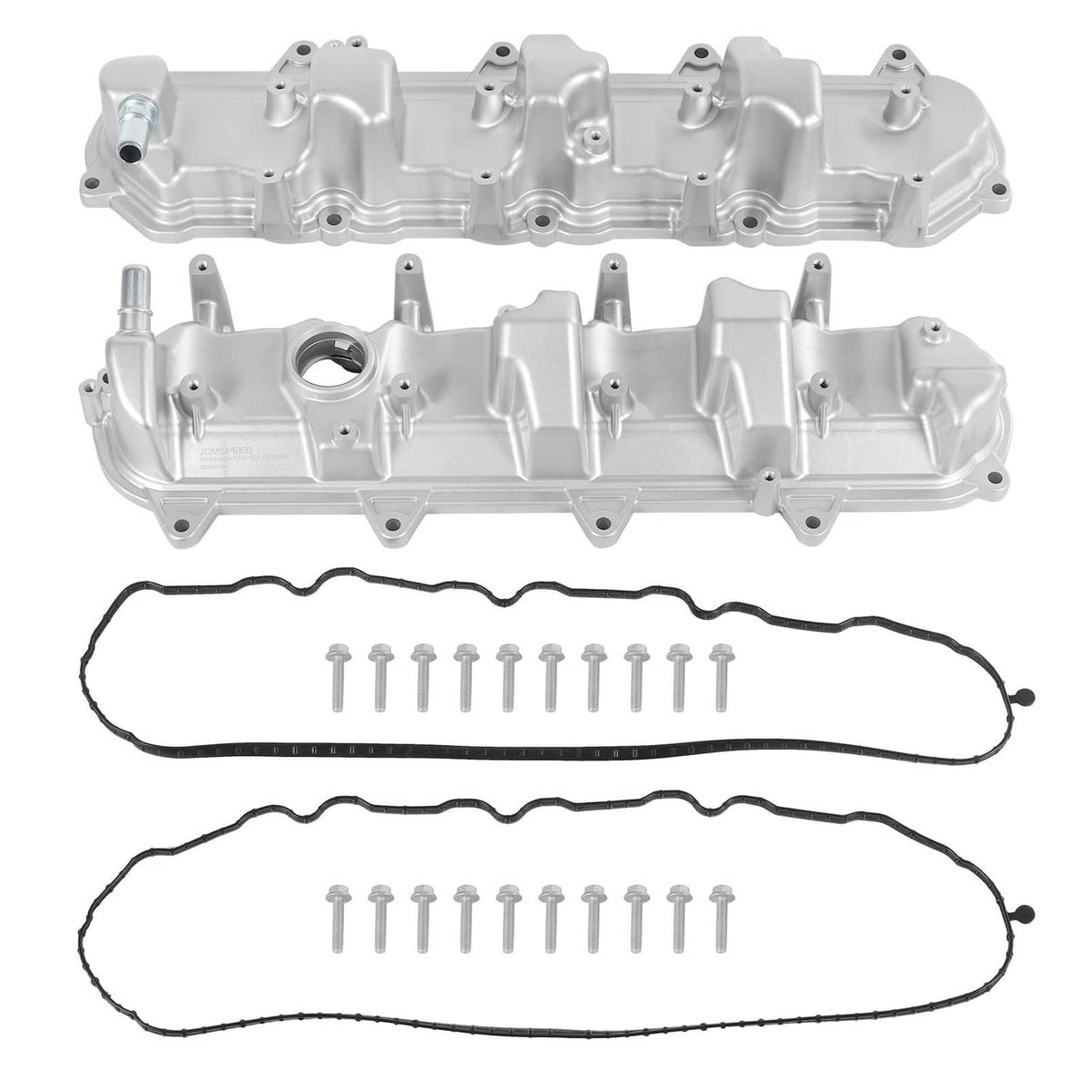Solidspare 2PCS Aluminum Valve Cover with Gasket For Chevy Silverado 1500 Tahoe 2014-2020