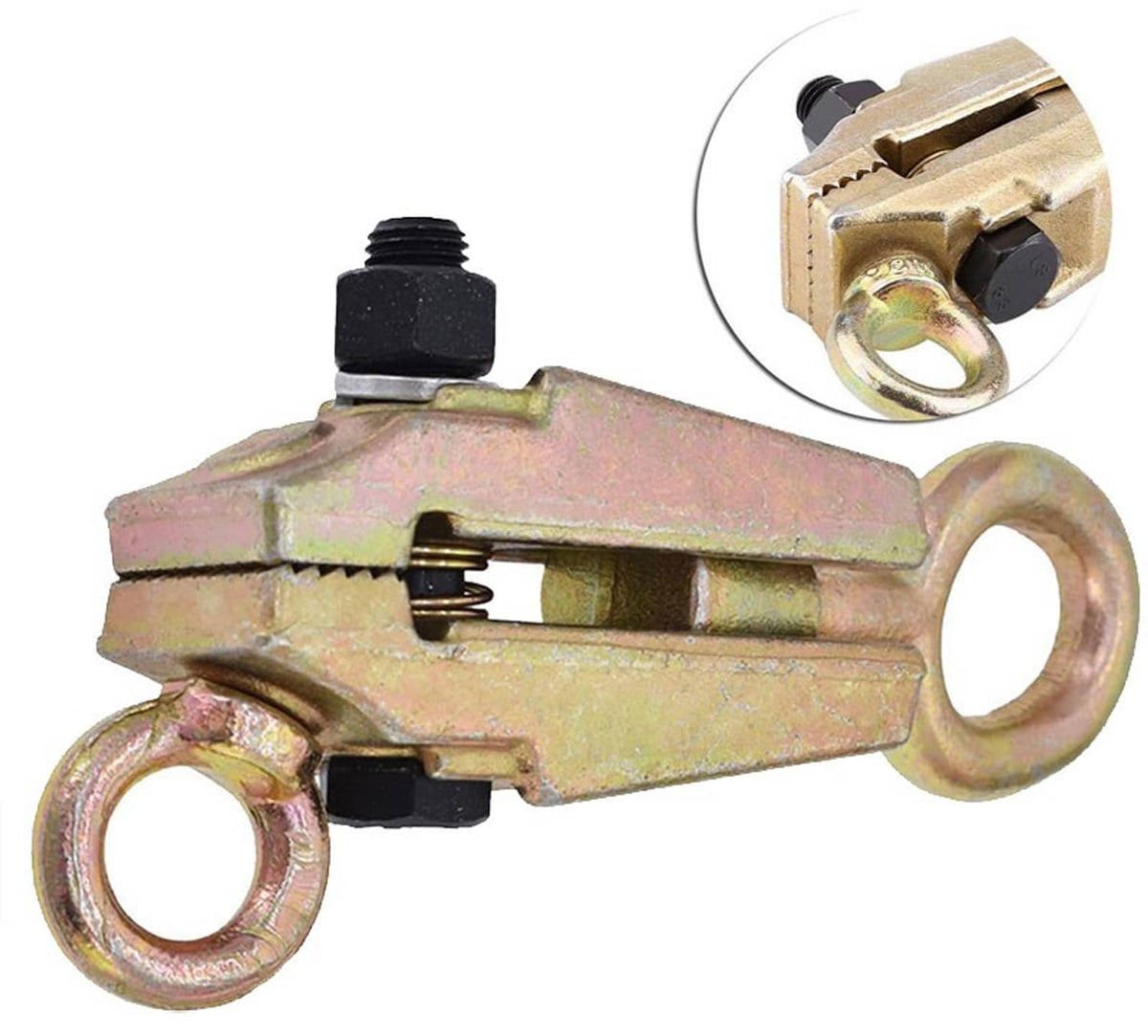 Solidspare 2 Way 5 Ton Frame Back Self-Tightening Grips Auto Body Repair Pull Clamp Tool