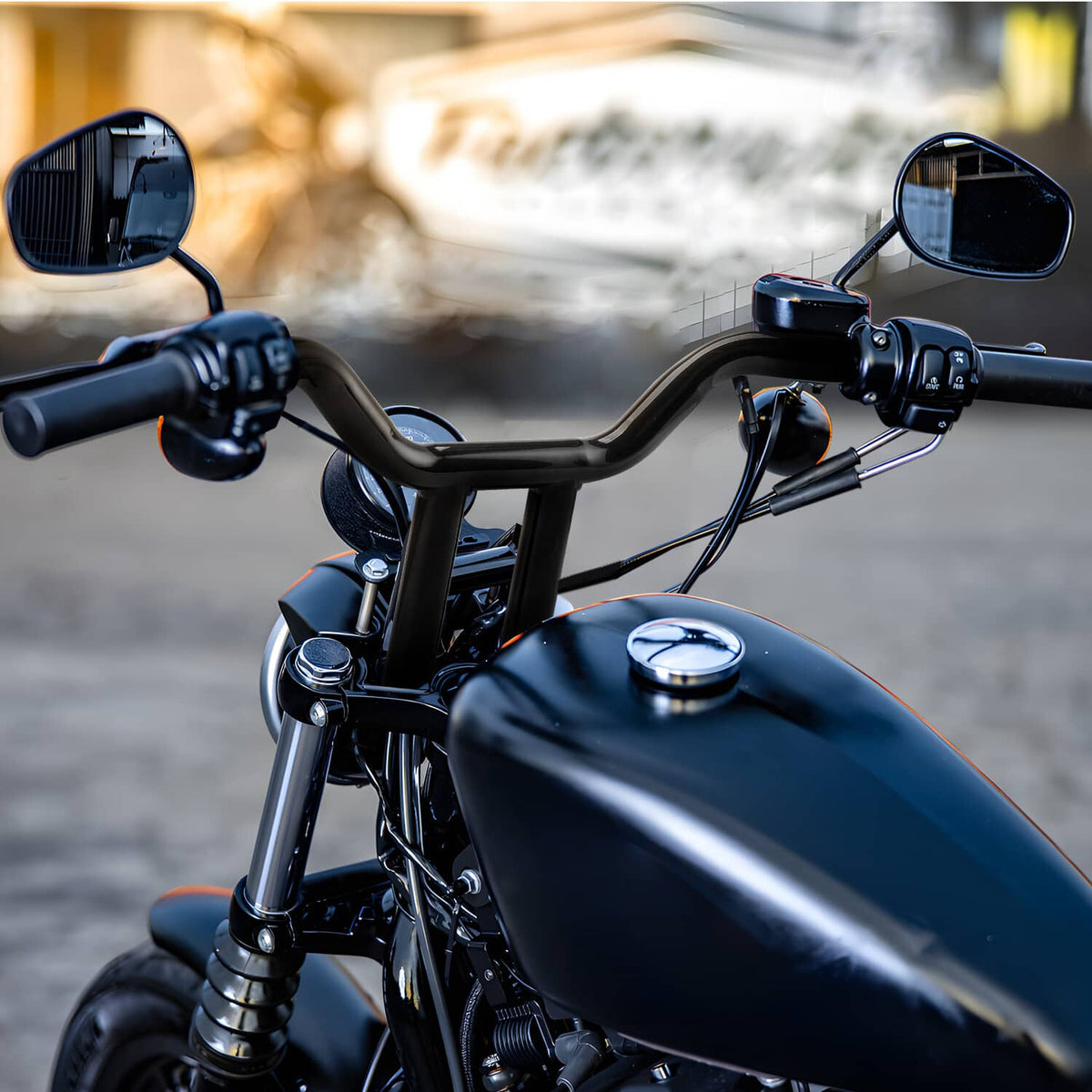 Solidspare 12" MX-T Bars Handlebar 1 1/4'' For Harley Sportster Dyna Glide Rider Road King