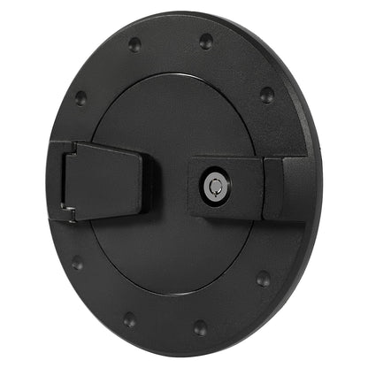 Solid Spare For Hummer H2 2003-2009 Locking Fuel Door Gas Tank Cap Cover ALUMINUM Black New