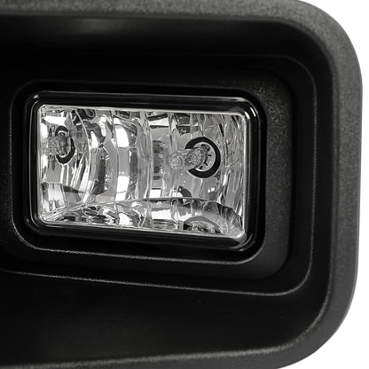 Solid Spare Clear Lens Halogen Fog Lights Lamps Set Pair For Ford F-150 F150 2018-2020