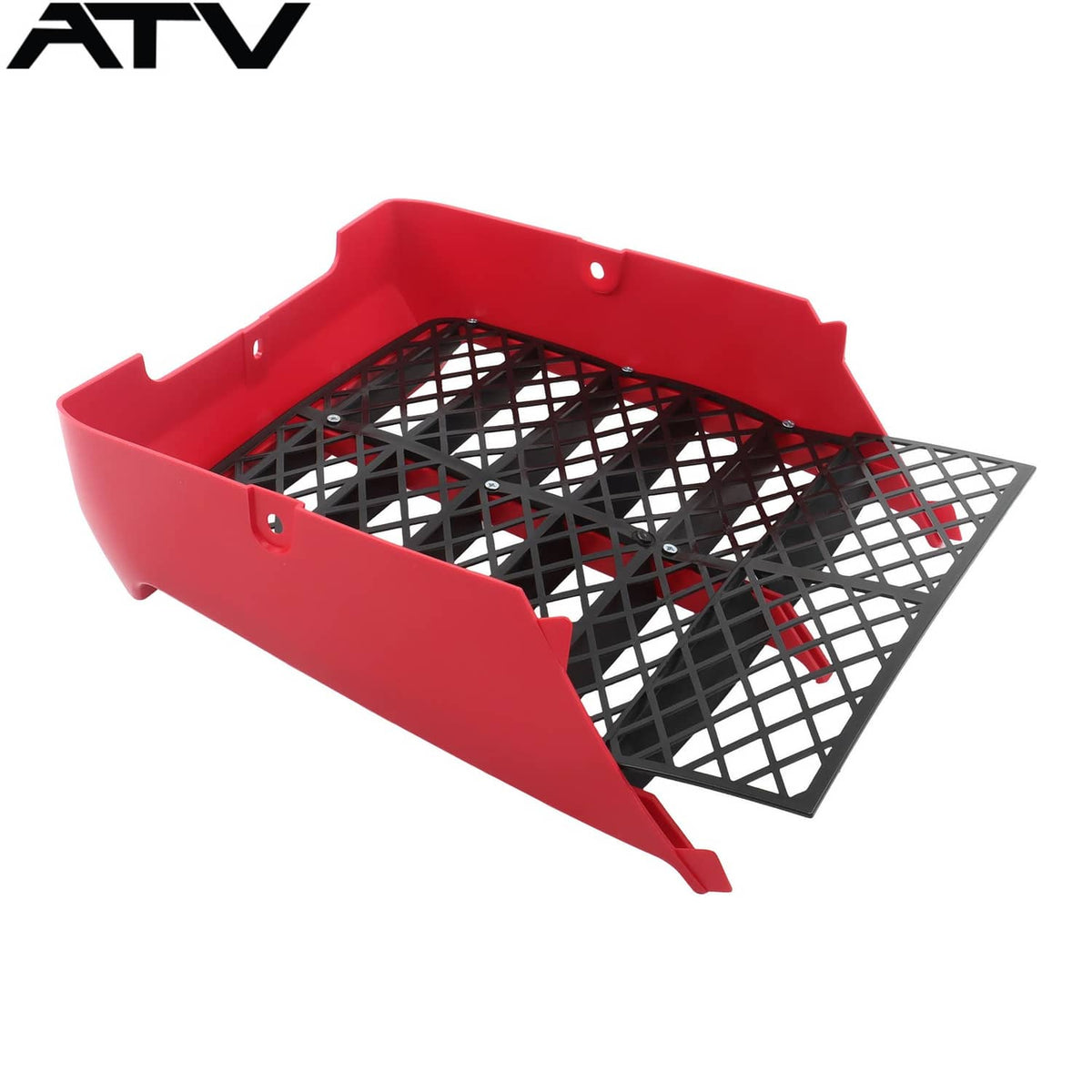 Solidspare Tank Side Outer Plastic Covers Integrated Red Grill For Yamaha Banshee 350 1991