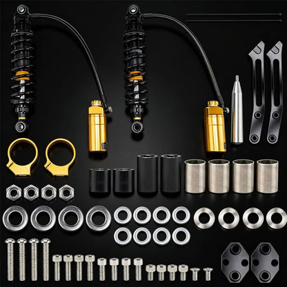 Solidspare For Harley Road Glide Road King Street Glide 2014+ Remote Reservoir Rear Shocks