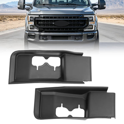 Solid Spare For Ford F250 F350 F450 F550 Super Duty Short 2020-22 Tow Hook Cover Bezel LH,RH