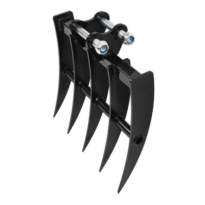 Solidspare Mini Excavator Attachment Rake 5 Tools For Mini Excavator  Heavy Duty Thick