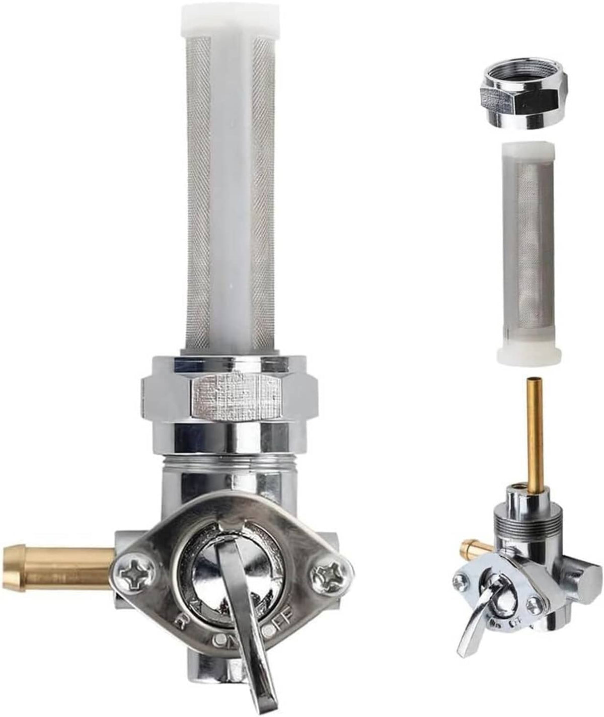 Solidspare 22mm Fuel Valve Petcock Left Spigot fits for Harley Davidson Sportster 883 1000