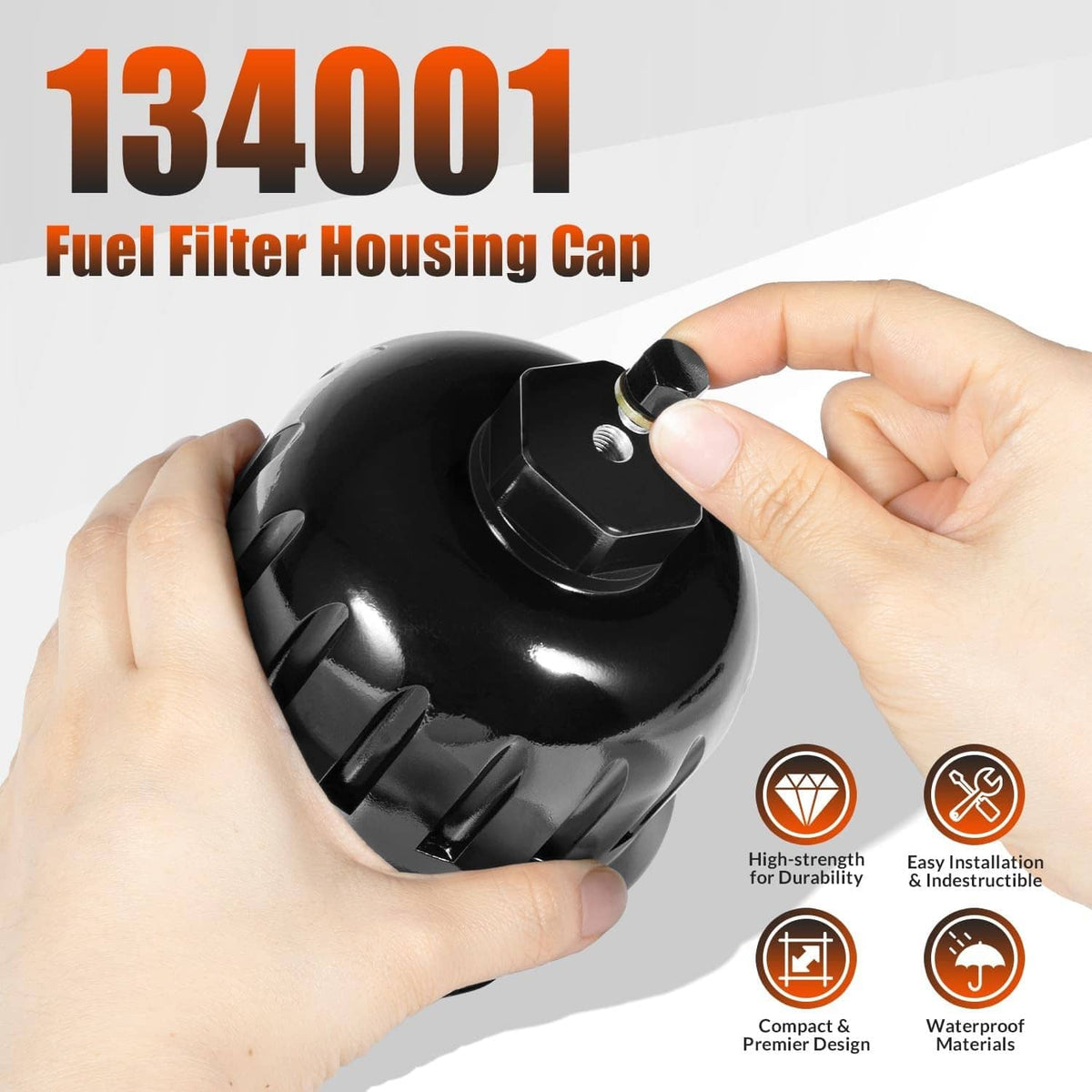 Solidspare 134001 Billet Aluminum Fuel Filter Housing Cap for 2017-19 GM Duramax 6.6L L5P