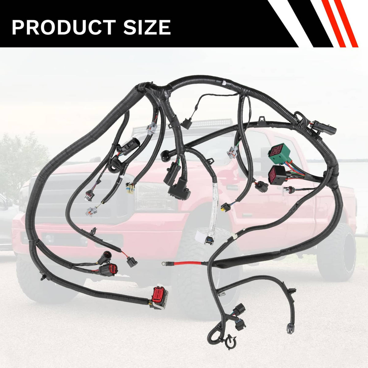 Solidspare 5C3Z-12B637-AA Wiring Harness NEW For Ford Super Duty Engine 6.0L 11/4/2004-2005