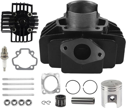 Solidspare 60CC Big Bore Set For 1981-2009 Yamaha PW50 Cylinder Piston Gasket Head Top End