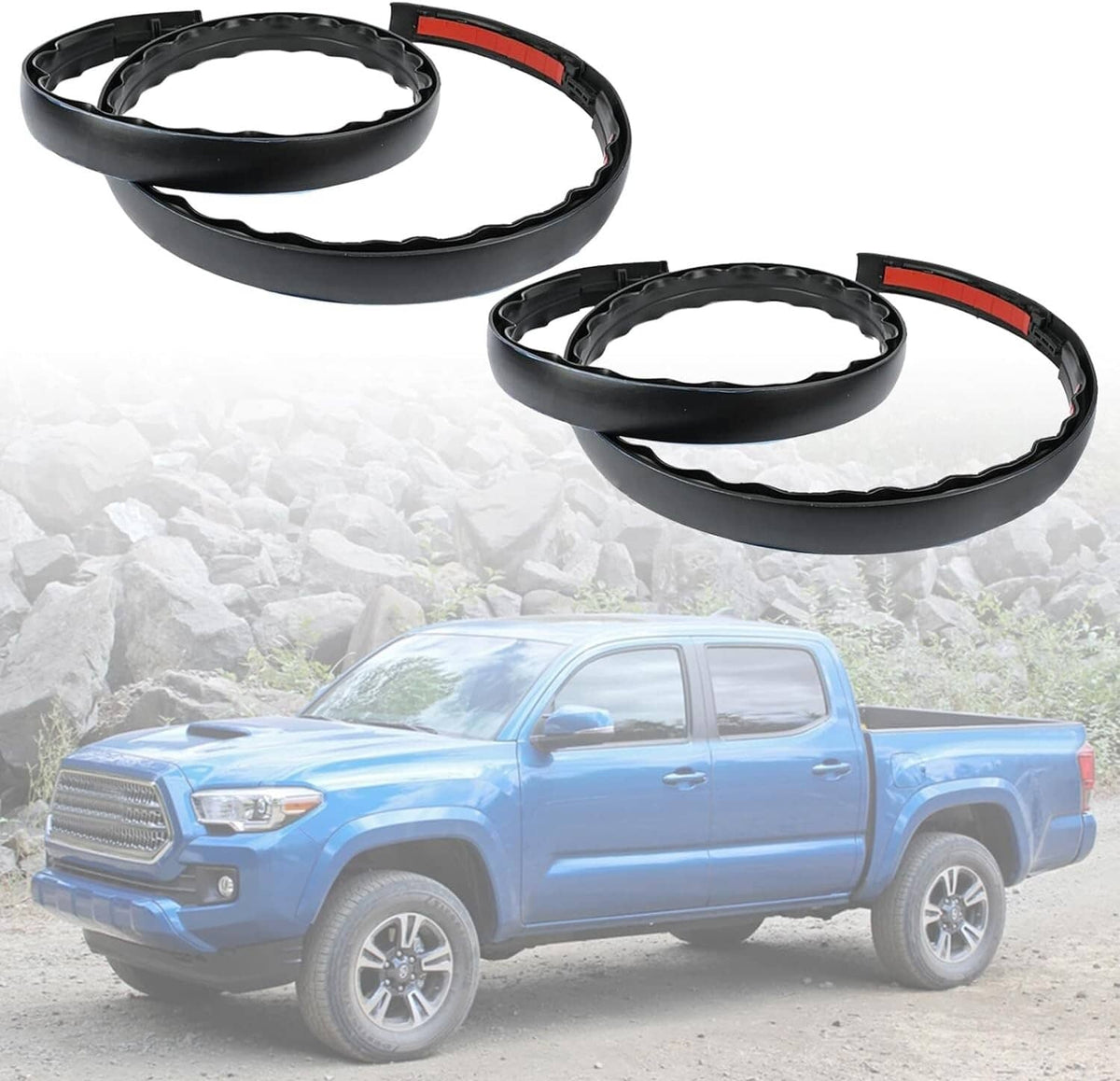 Solid Spare 2PCS ROOF DRIP MOLDING FOR 2005-2015 TOYOTA TACOMA DOUBLE CAB RH&LH 75551-04063