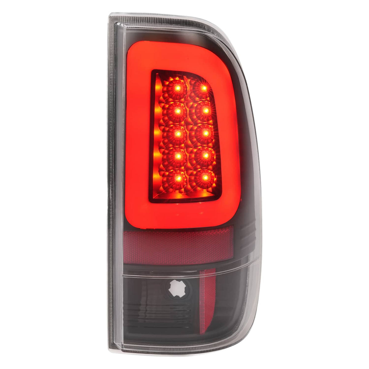 Solid Spare Black LED Tube Tail Lights Lamps For Ford F250 F350 F450 SD SuperDuty 2008-2016