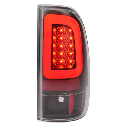 Solid Spare Black LED Tube Tail Lights Lamps For Ford F250 F350 F450 SD SuperDuty 2008-2016