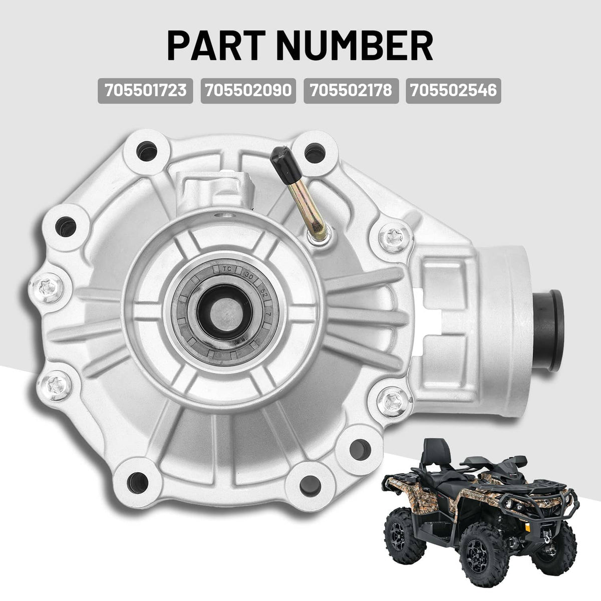 Solidspare Rear Differential Diff Rear Chunk For Can-Am Outlander 850/1000R/570/650 2018-21