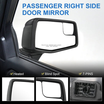 Solidspare Passenger Right Side Power Heated Mirror for 2019-2023 Chevrolet Silverado 1500