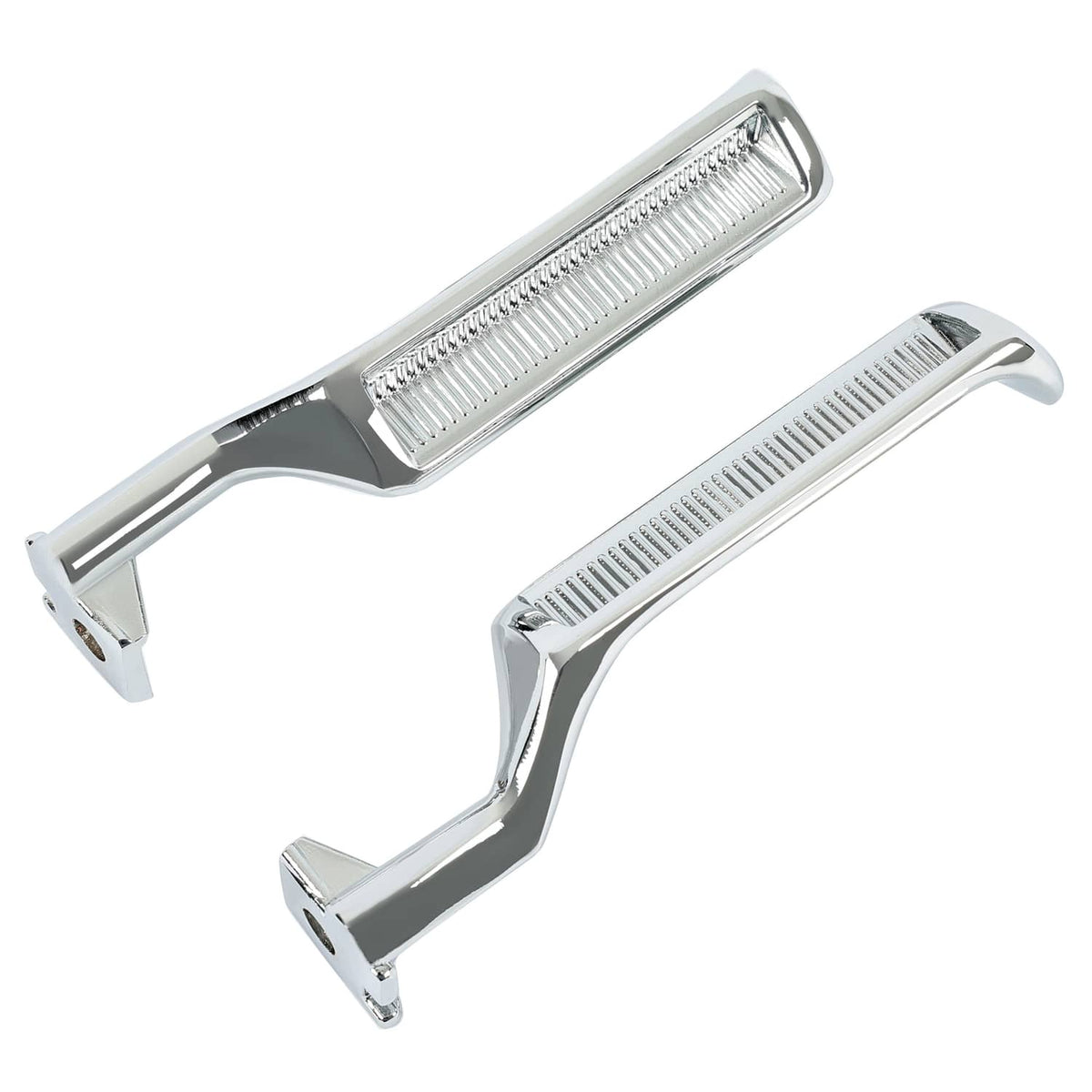 Solid Spare For F-150 F-250 F-350 Bronco 87-96 Chrome Metal Inside Interior Door Handle 2pcs