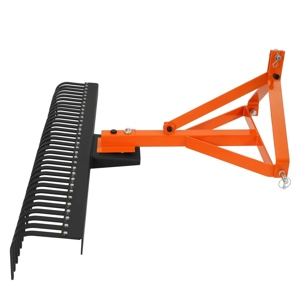 Solidspare 3 Point Landscape Rock Rake For Category 1 Tractor Attachment Gravel Lawn 60''