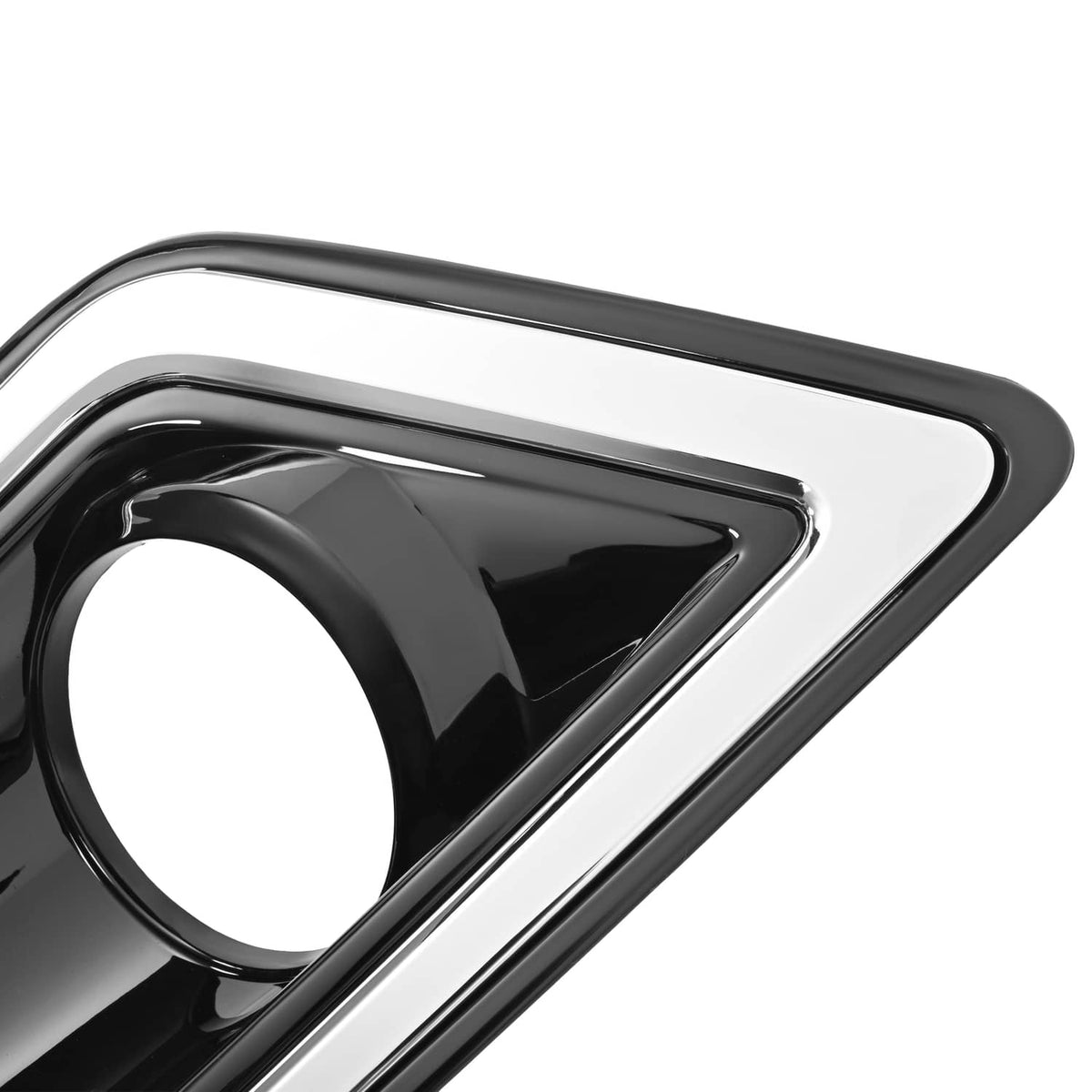 Solid Spare Fog Light Trim Bezel Cover Left & Right Pair For Ford Edge 2015 2016 2017 2018
