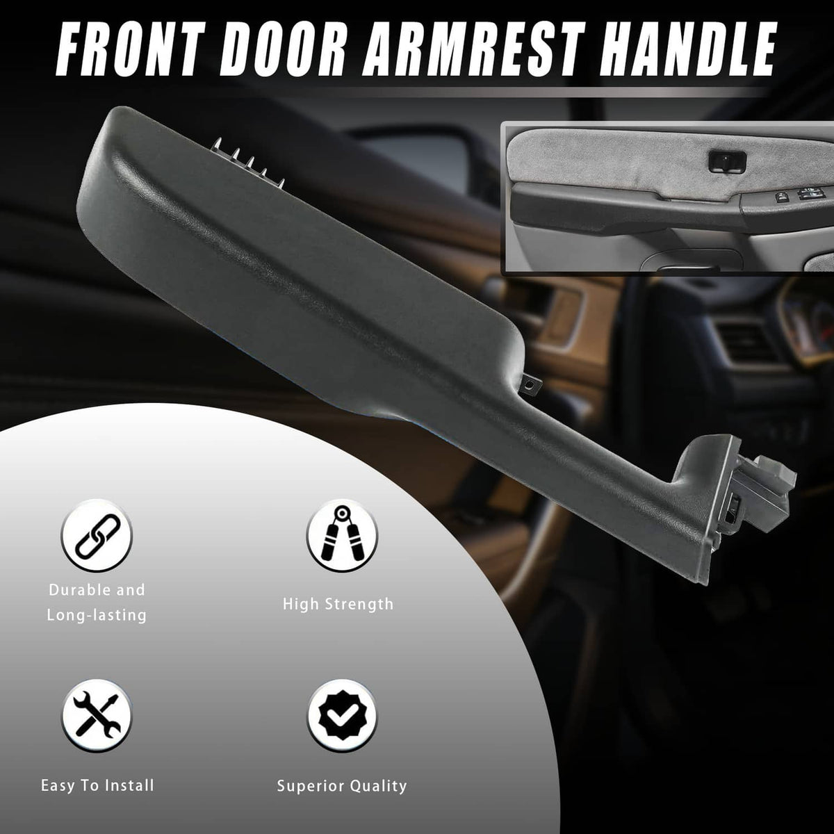 Solidspare Front Door Armrest Handle Left & Right For 99-06 GMC Yukon Chevy Suburban/Tahoe