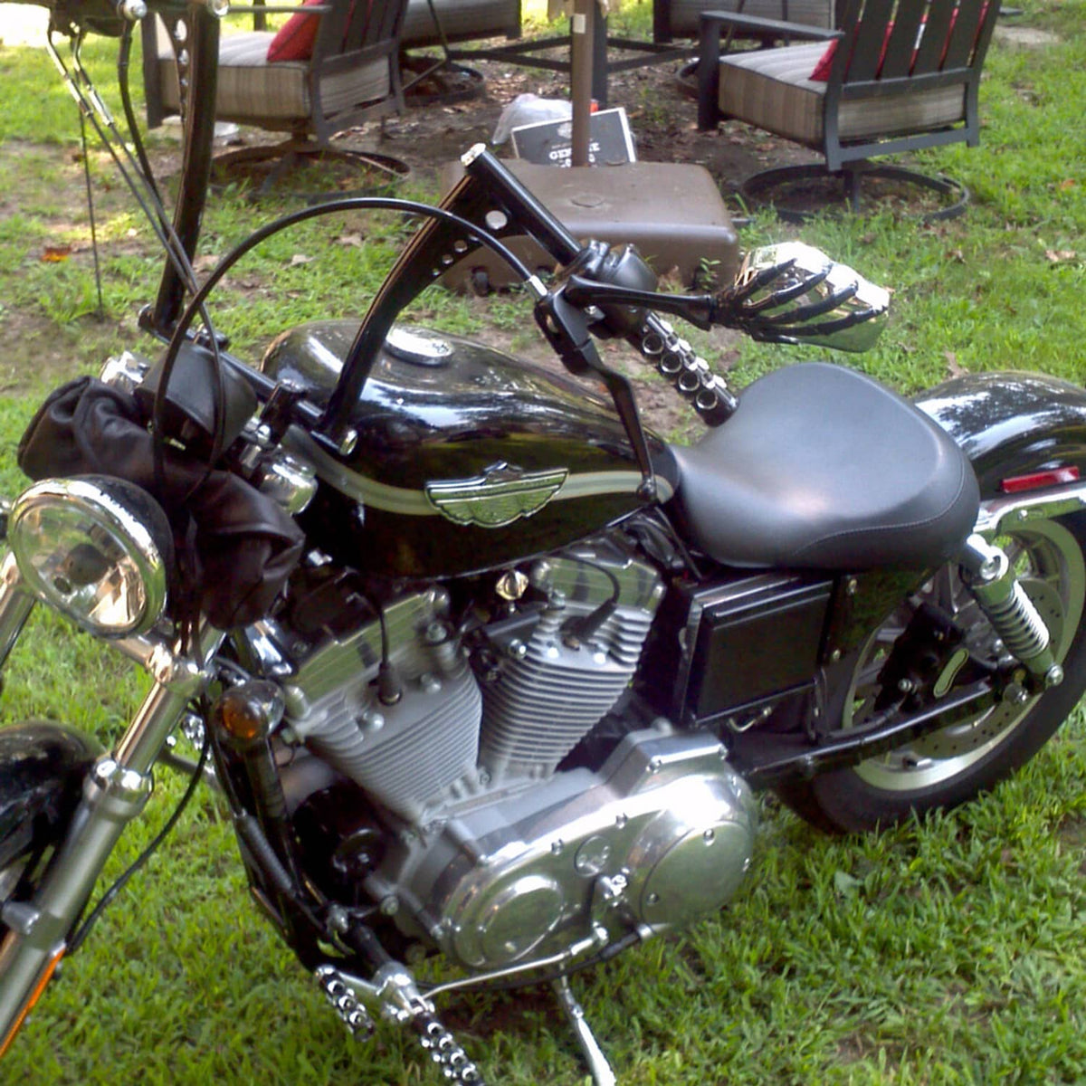 Solidspare Driver Solo Seat For Harley Sportster 883 1200 Custom XL1200C 1983-03 2001 2002
