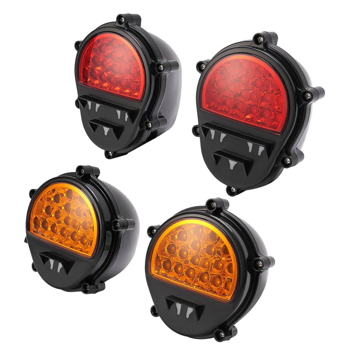 Solid Spare LED Brake Lights For Humvee M35 M998 LH+RH Side Turn Signal Lamps 4 PCS