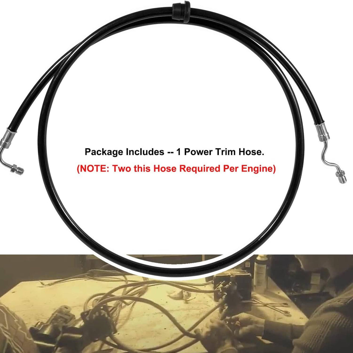Solidspare 18-2110 Marine Power Trim Hose Lines for Mercury & Mariner, 32-45327, 32-88005