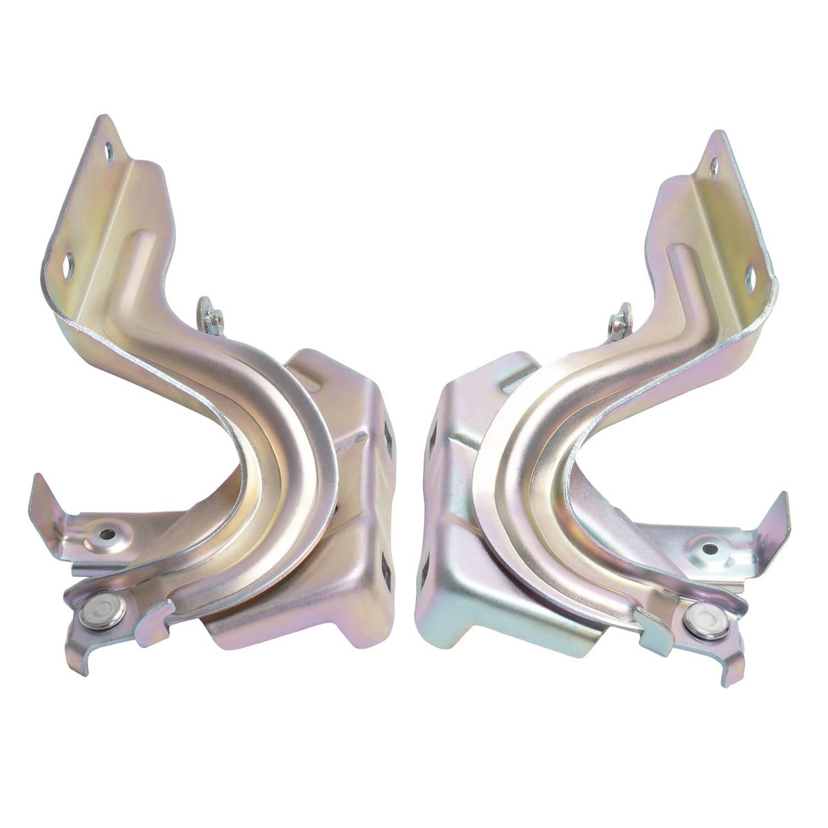 Solid Spare Fits Nissan Kicks 2018-2023 Hood Hinges Galvanized Silvery Left & Right Side