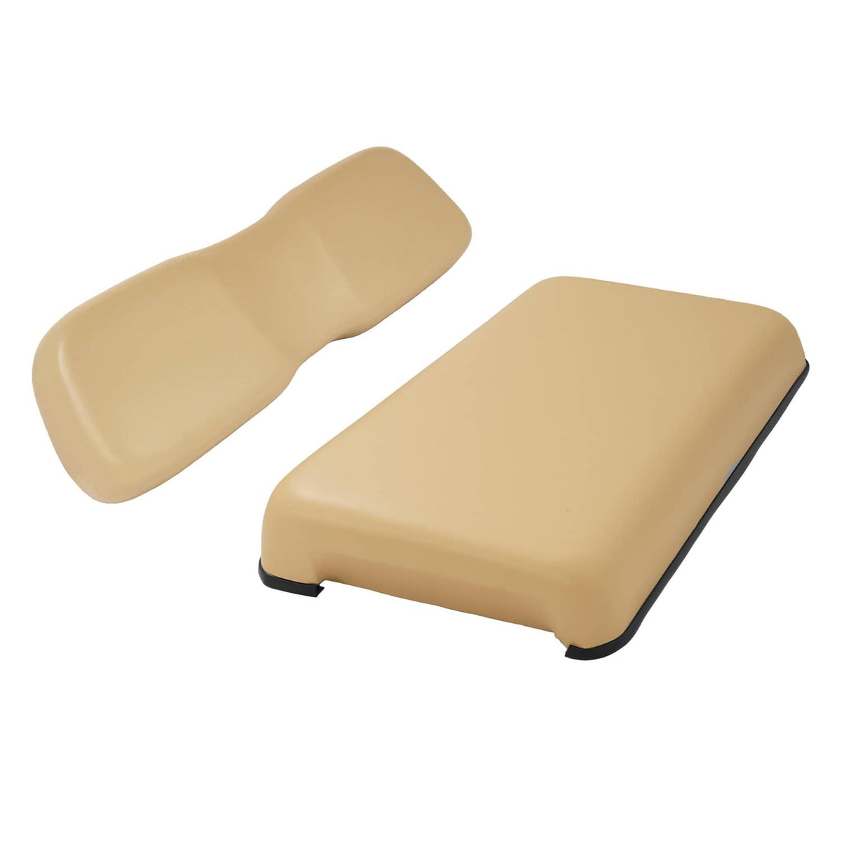 Solidspare Front Seat Assembly Bottom&Back Cushion For Club Car DS 2000.5-UP Tan Golf Cart