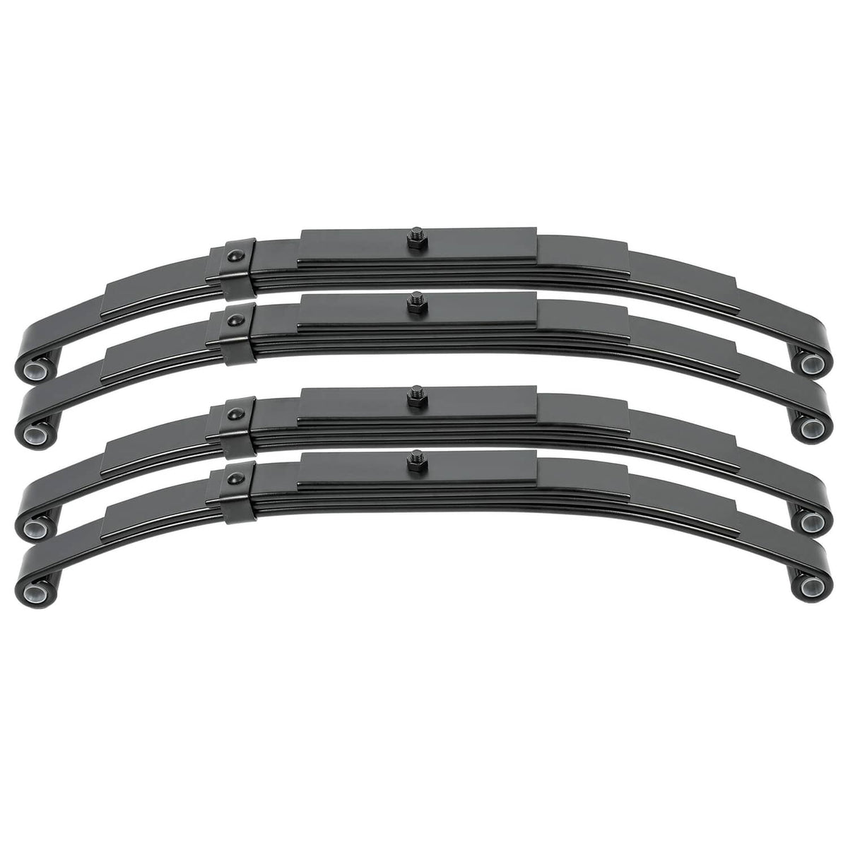 Solidspare Tandem Trailer Axle Suspension Kit U-bolt Hanger Kit 4 Leaf Springs Equalizer