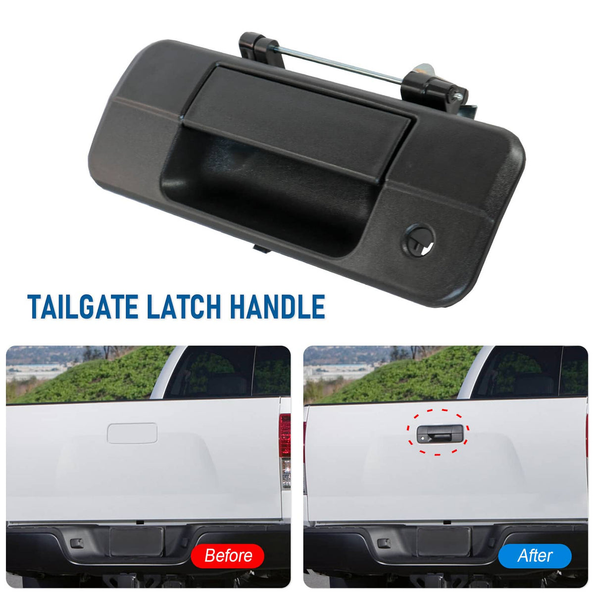 Solidspare Outer Rear Tailgate Handle For 07-13 Toyota Tundra 69090-0C040 TO1915113 NEW