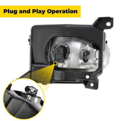 Solid Spare Front Left Drving Fog Lamp Clear With Bulb Set For Toyota Tundra 2000-2006
