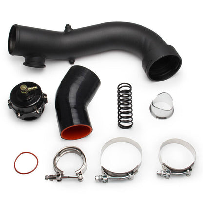Solidspare 50MM BOV Intake Turbo Charge Pipe Kit For BMW N54 E88 E90 E92 135i 335i