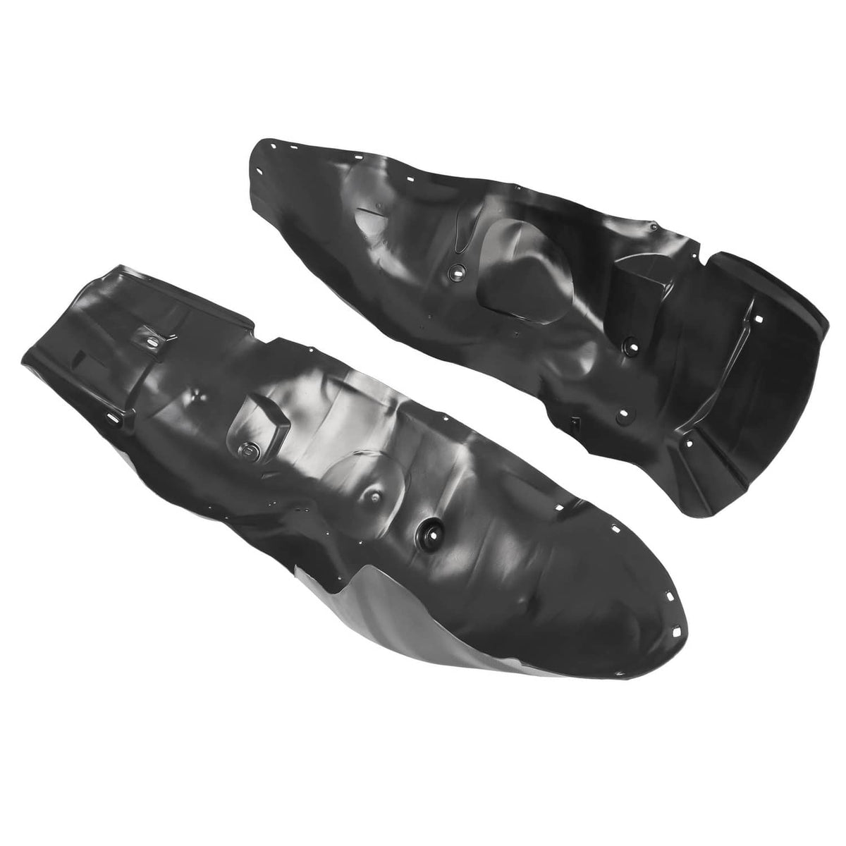 Solid Spare Front Driver & Passenger Side Inner Fender Liners For 07-13 Chevy Silverado 1500