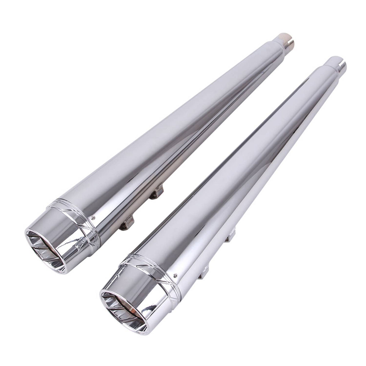 Solidspare for Harley Touring 95-16 Megaphone Slip-On Mufflers Exhaust Pipes Electra Glide