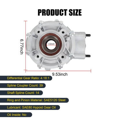 Solidspare Rear Differential Gear Case For Yamaha Big Bear Bruin 250 4XE-G6101-01-00