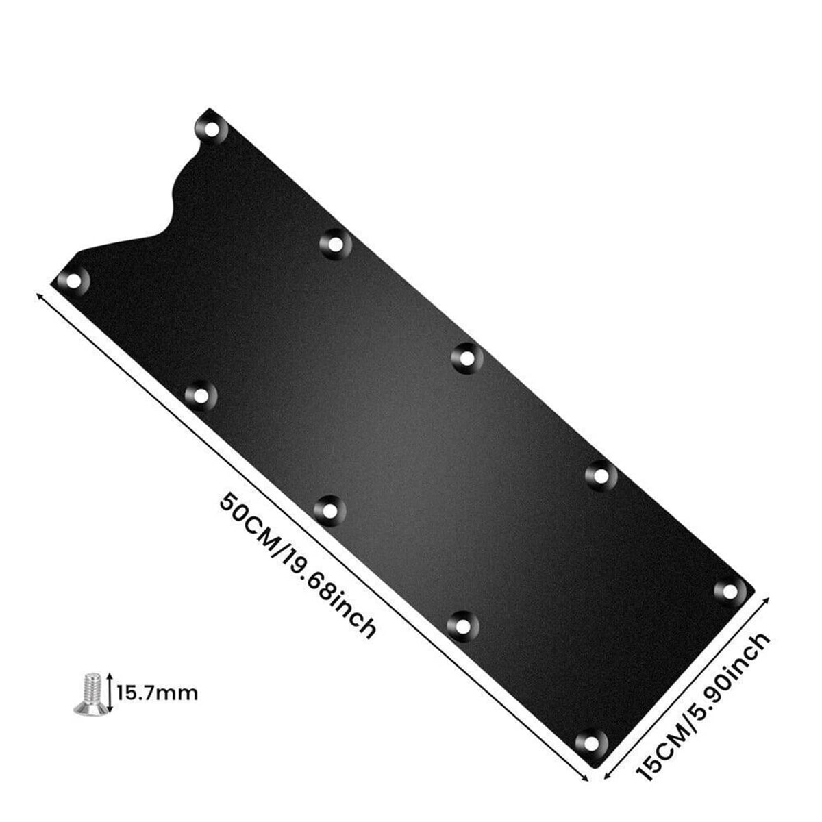 Solidspare For LS Gen 3 Billet LS1 LS2 LS3 LS7 Valley Pan Cover Plate (Knock Sensor Delete)