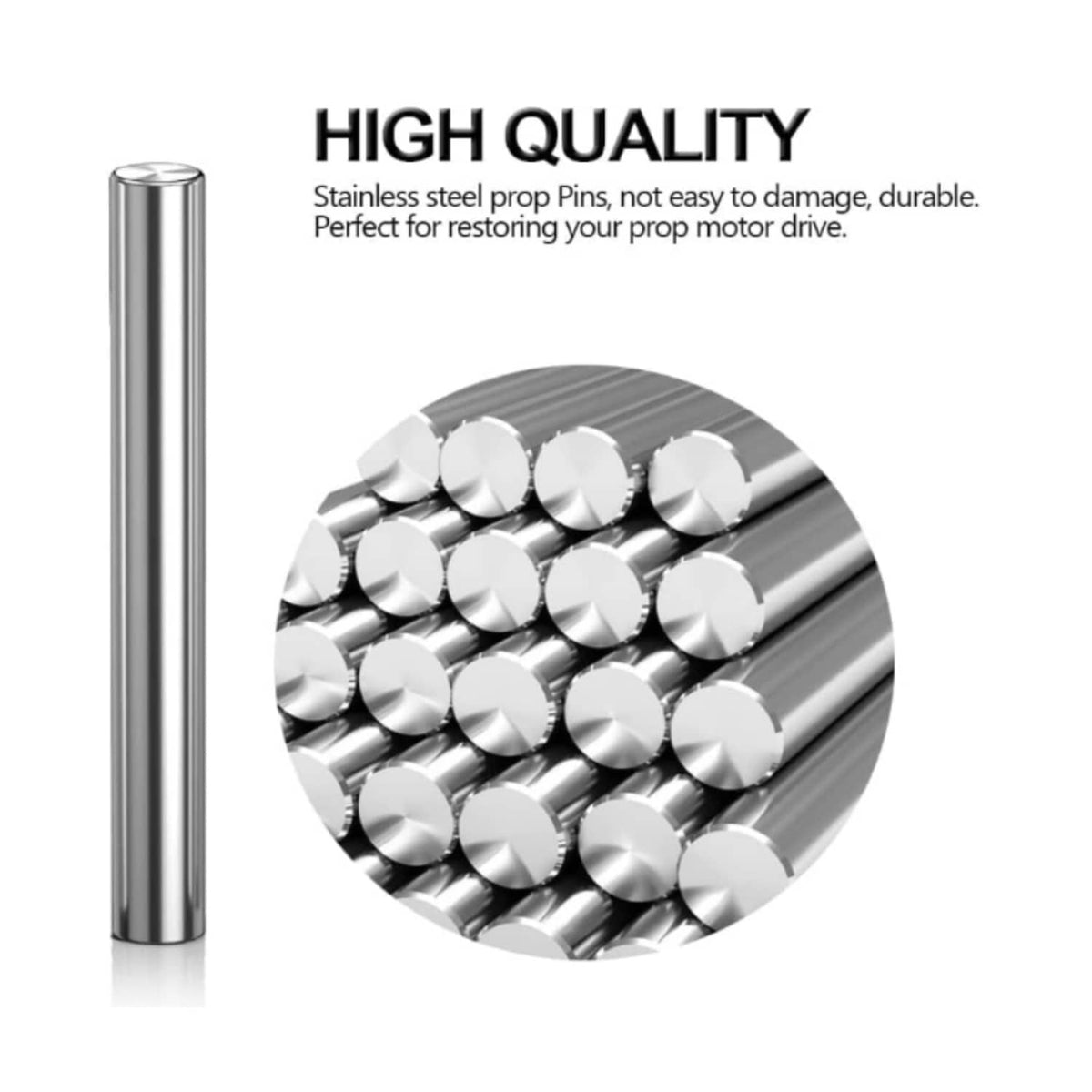 Solid Spare Replaces Minn Kota Motors Shear Pin 2092600 Stainless Steel Prop Pins (8 PACK)