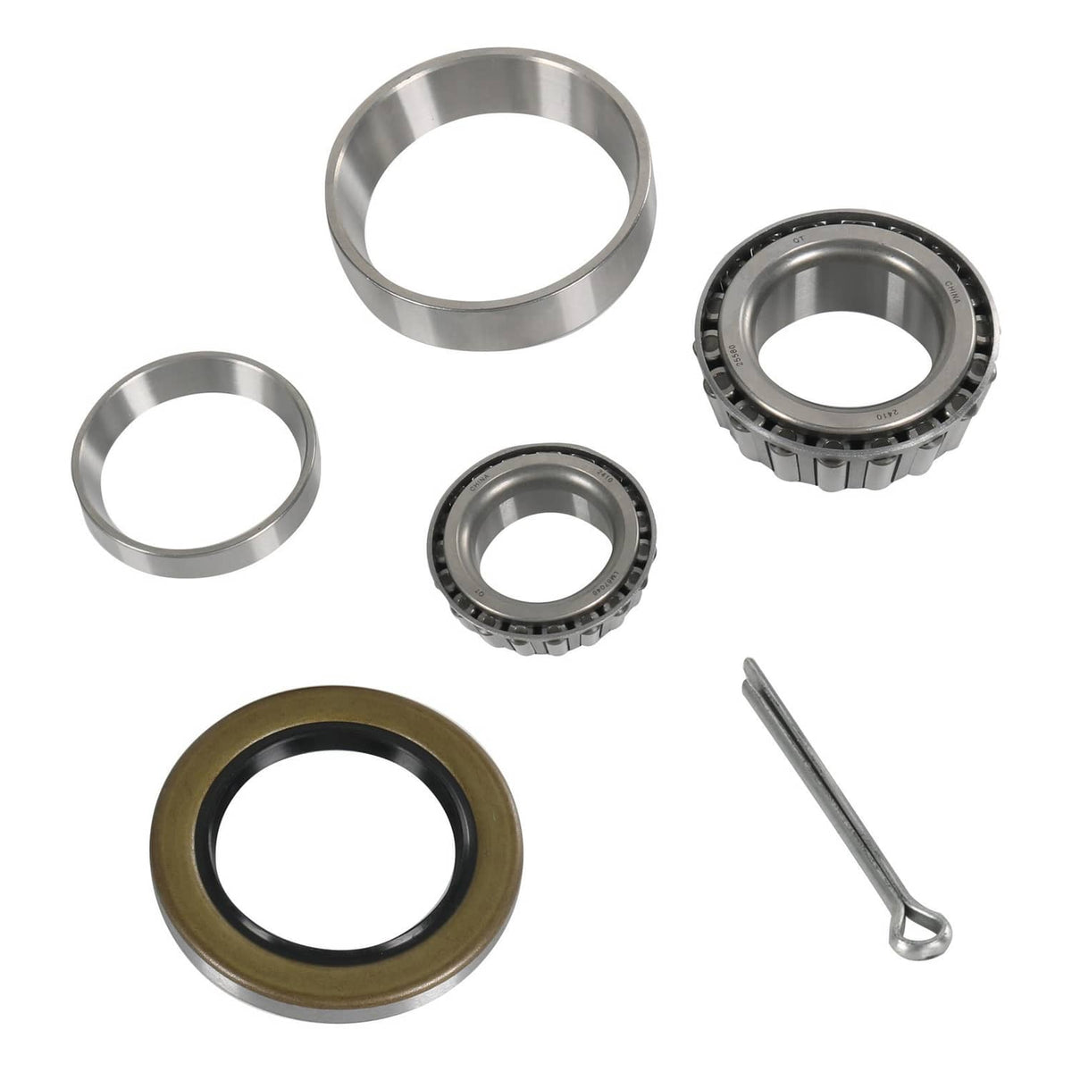 Solidspare 5200# Bearing Axle Kit 25580+ LM67048 1.25" Bearing Trailer Wheel & Mobile Home